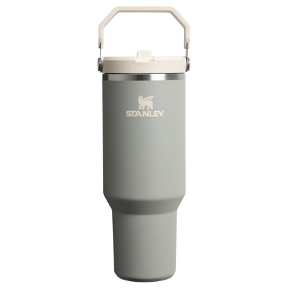 The IceFlow™ Flip Straw Tumbler - 900ml - Sage Grey