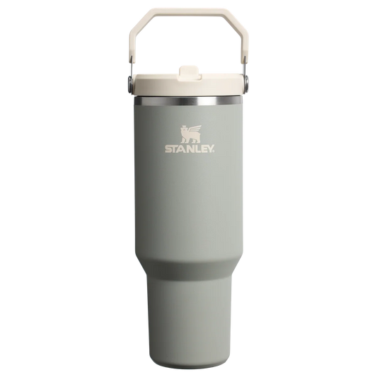 The IceFlow™ Flip Straw Tumbler - 900ml - Sage Grey
