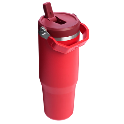 The IceFlow™ Flip Straw Tumbler - 900ml - Chilli Red